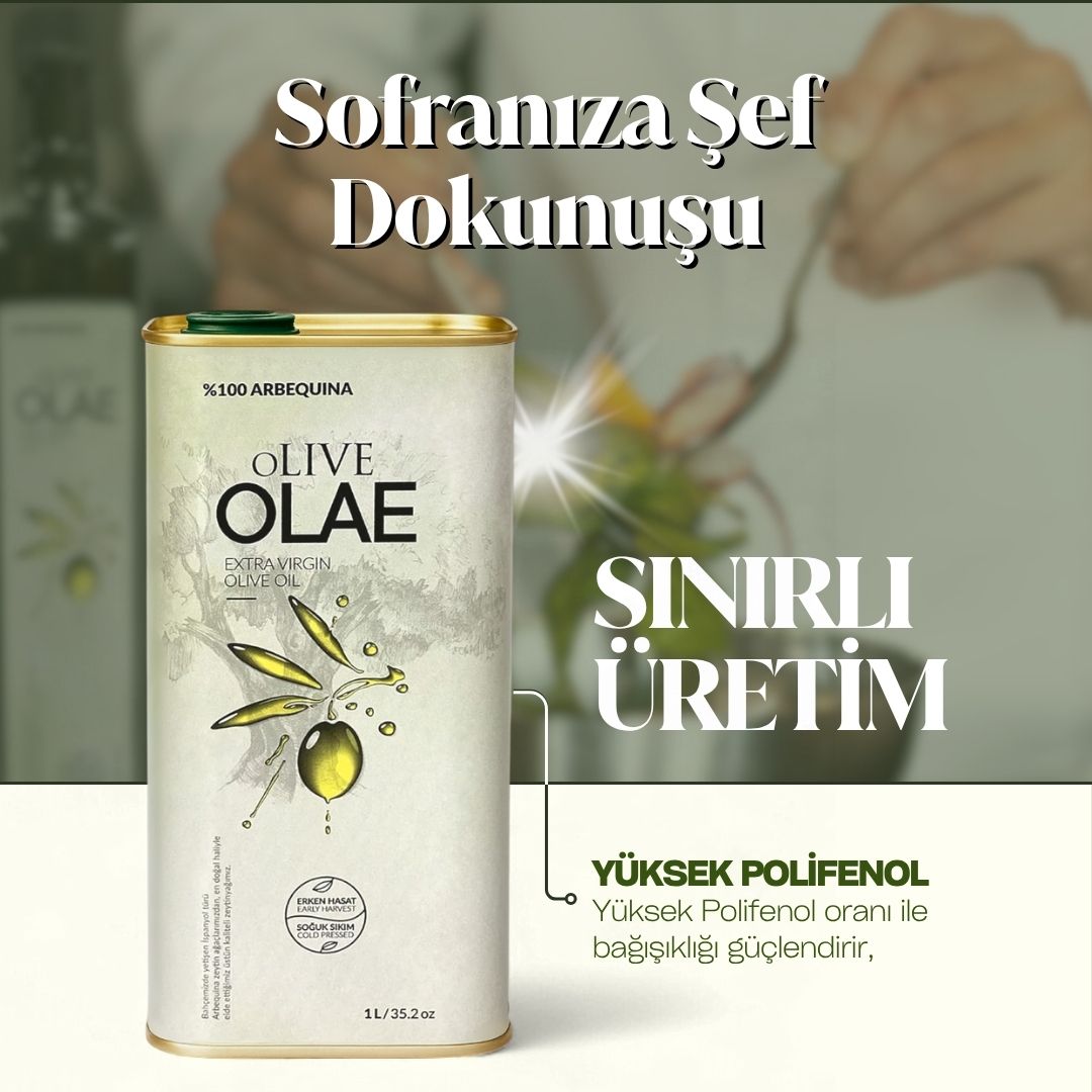 Erken Hasat & Soğuk Sıkım Naturel Sızma Zeytinyağı - 1000 ML Teneke
