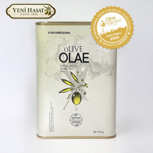 Erken Hasat & Soğuk Sıkım Naturel Sızma Zeytinyağı - 2000 ML Teneke
