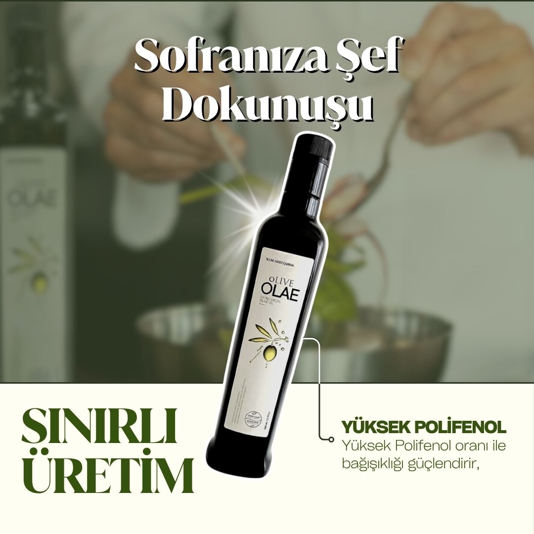 Erken Hasat Soğuk Sıkım Naturel Sızma Zeytinyağı - 500 ML Cam Şişe