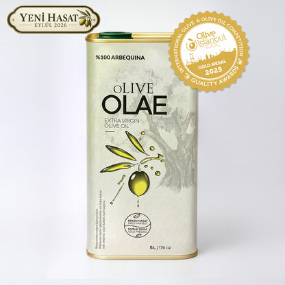 Erken Hasat & Soğuk Sıkım Naturel Sızma Zeytinyağı - 5000 ML Teneke
