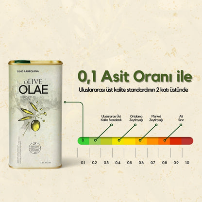 Erken Hasat Soğuk Sıkım Naturel Sızma Zeytinyağı - 1000 ML Teneke